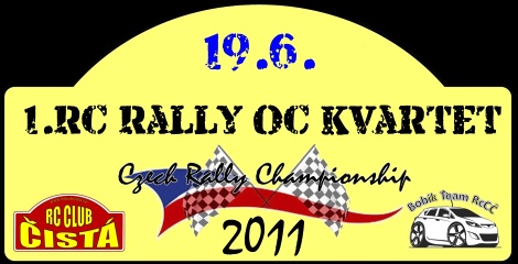 ON-LINE vsledky - 1. RC Rally OC Kvartet